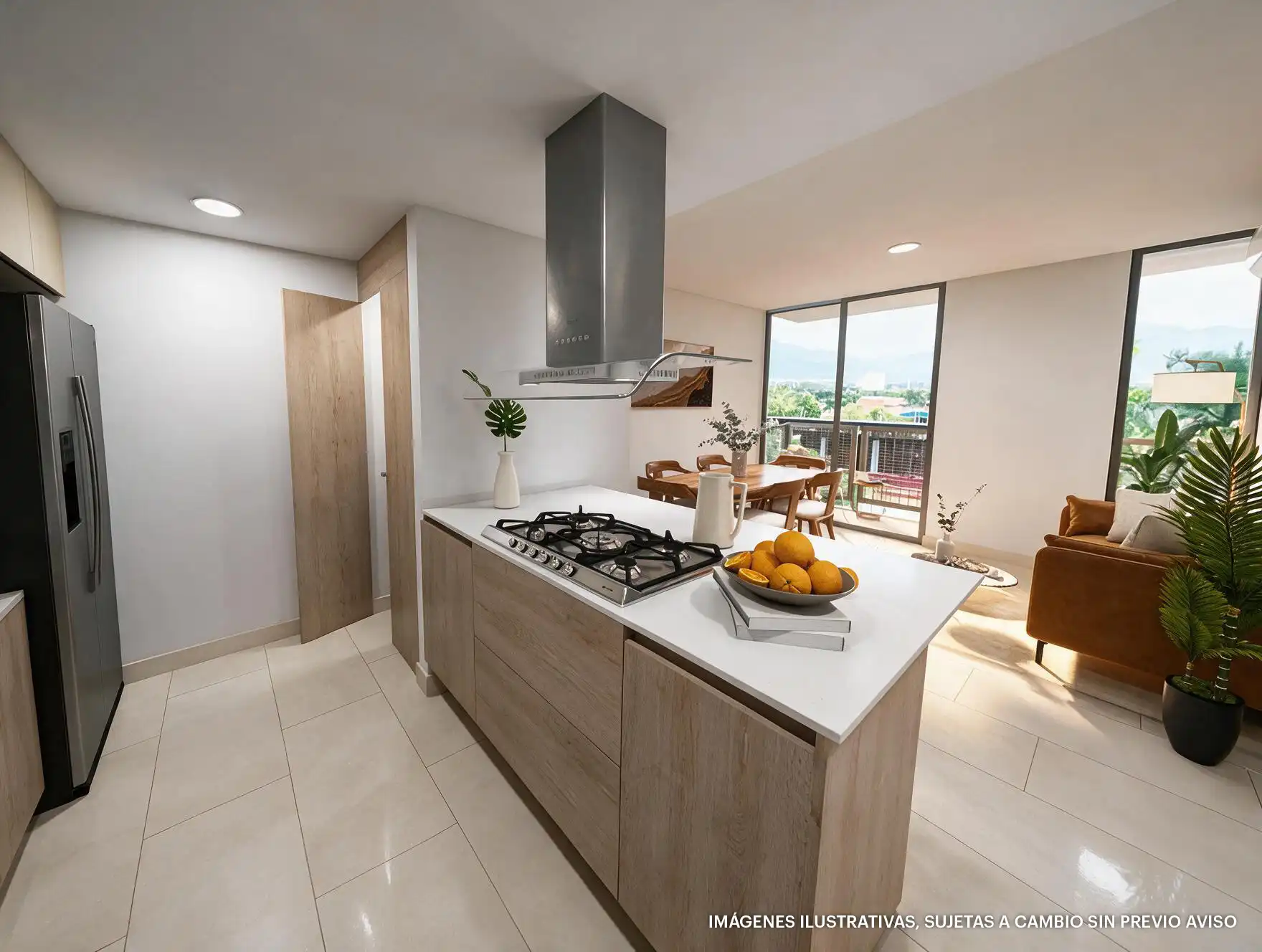 Tipología 1 de Unatú Puerto Vallarta, departamento de una recámara ideal para inversión en preventa
